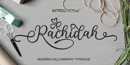 Rachidah Script Font Poster 5