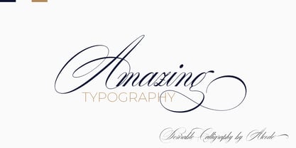 Desirable Calligraphy Font Poster 1