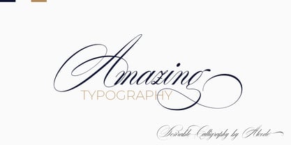 Desirable Calligraphy Font Poster 8