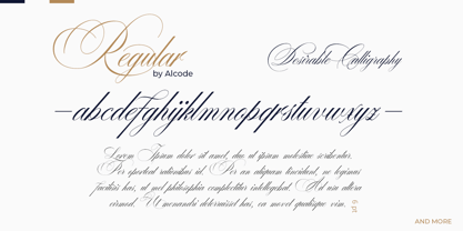 Desirable Calligraphy Font Poster 9