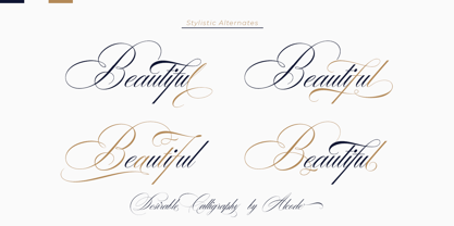 Desirable Calligraphy Font Poster 6