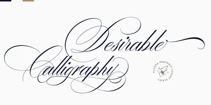 Desirable Calligraphy Font Poster 12