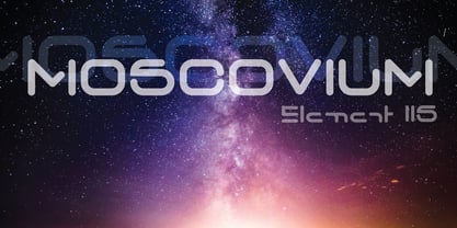 Moscovium Font Poster 5