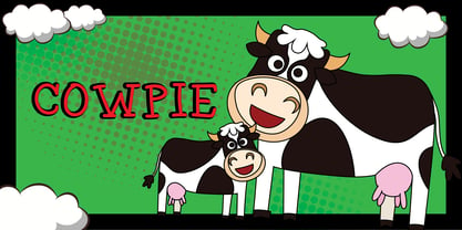 Cow Pie Font Poster 2