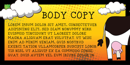 Cow Pie Font Poster 4