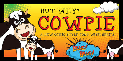 Cow Pie Font Poster 5