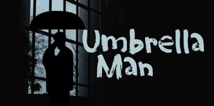 Umbrella Man Font Poster 5