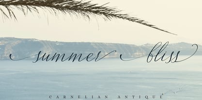 Carnelian Antique Font Poster 1