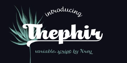 Thephir Font Poster 1