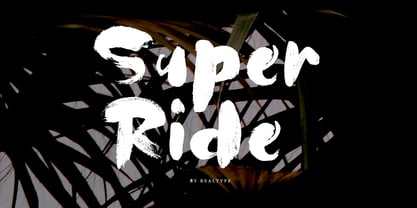 Super Ride Font Poster 7