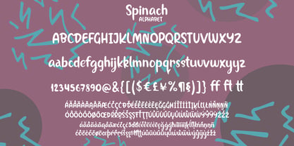 Spinach Font Poster 1