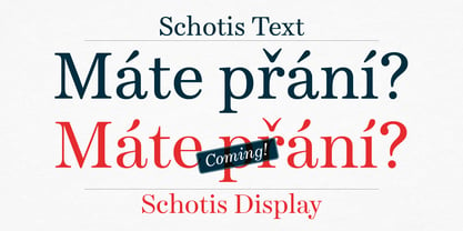 Schotis Text Font Poster 1
