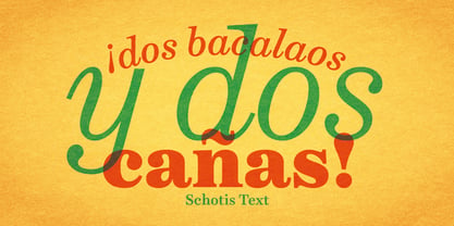 Schotis Text Fuente Póster 6