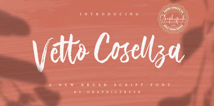 Vetto Cosellza Font Poster 7