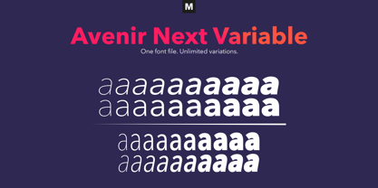 Avenir Next Variable Fuente Póster 1