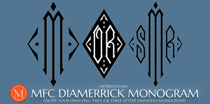 MFC Diamerrick Monogram Font Poster 5