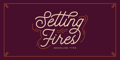 Setting Fires Font Poster 10