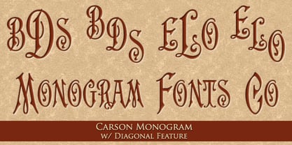 MFC Carson Monogram Font Poster 5