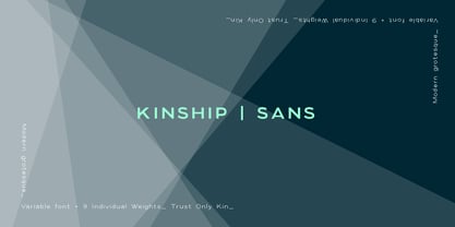 Kinship Sans Font Poster 5