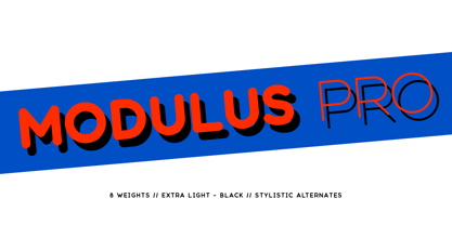 Modulus Pro Font Poster 1
