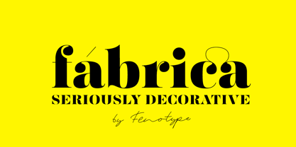 Fabrica Font Poster 1