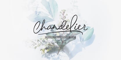 Chandelier Signature Font Poster 1