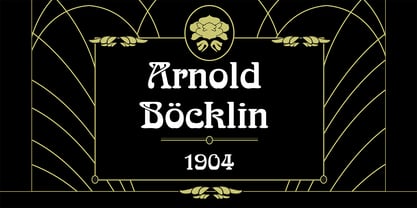 Arnold Boecklin Font Poster 1