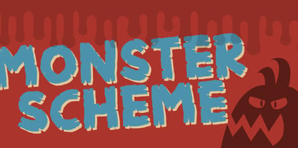 Monster Scheme Fuente Póster 1