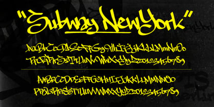 The Subway Types Font Poster 2