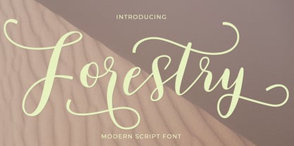 Forestry Script Font Poster 1