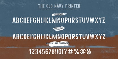 The Old Navy Font Poster 6