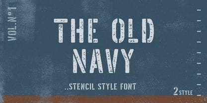 The Old Navy Font Poster 1