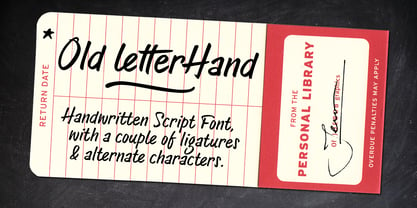 Old Letterhand Font Poster 1