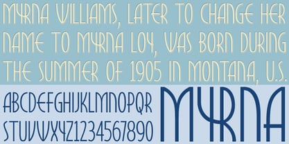Myrna Font Poster 3
