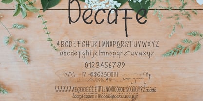 Decafe Font Poster 2