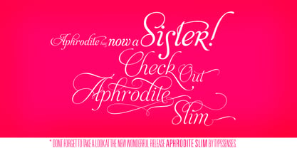 Aphrodite Pro Font Poster 3