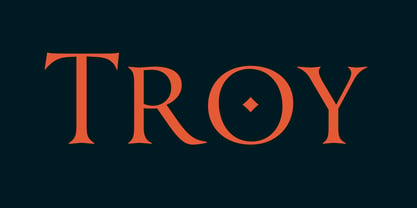 Troy Font Poster 1