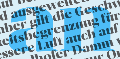 Gazeta Stencil Ds Font Poster 5