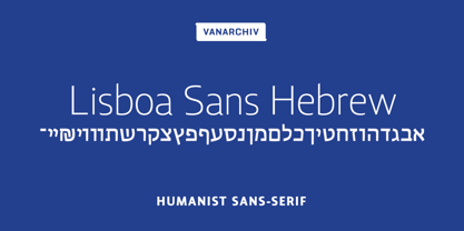 Lisboa Sans Hebrew Font Poster 1