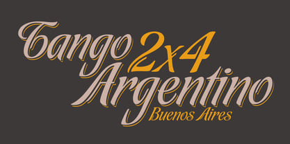 Tanguera Font Poster 2