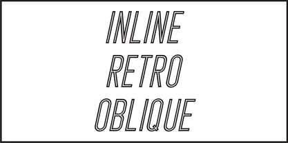 Inline Retro JNL Font Poster 4