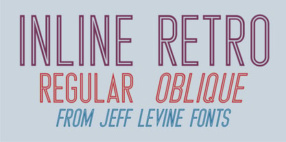 Inline Retro JNL Font Poster 1