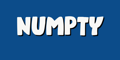 Numpty Font Poster 1