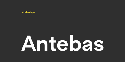 Antebas Font Poster 1