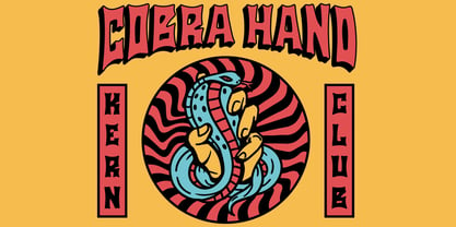 Cobra Hand Font Poster 4