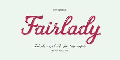 Fairlady Font Poster 2