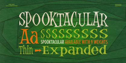 Spooktacular Font Poster 2