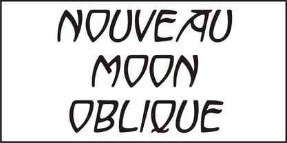 Nouveau Moon JNL Font Poster 4