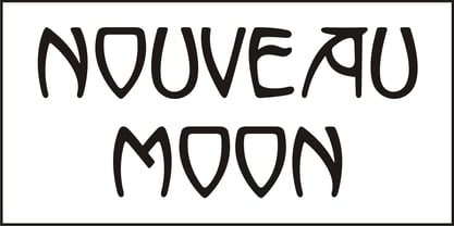 Nouveau Moon JNL Font Poster 2