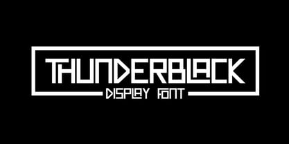 Thunderblack Font Poster 1